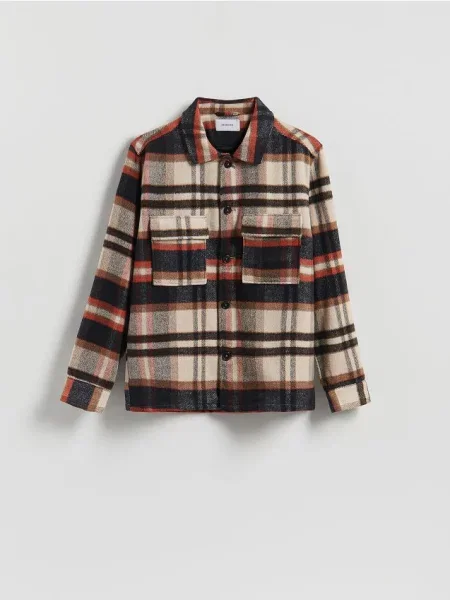 Reserved Koszula comfort fit w kratę wielobarwny