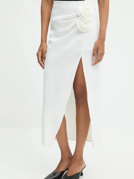 Answear.LAB spódnica maxi prosta biały