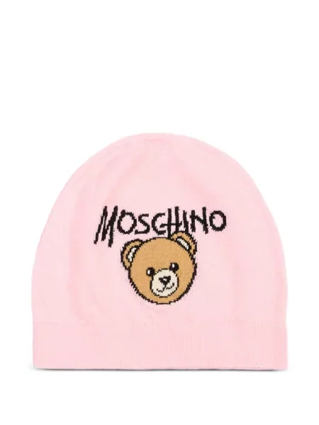 Czapka dziecięca Moschino różowa