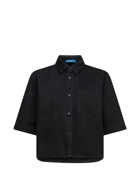 Scurt cămașă de blugi Karl Lagerfeld Jeans negru