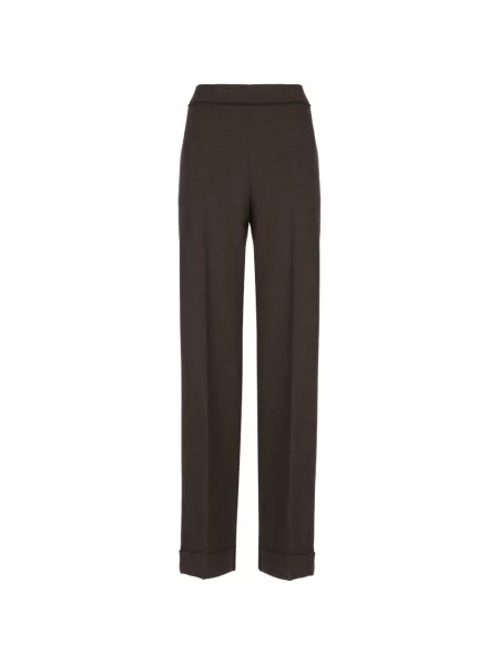 Pantaloni D.exterior în carouri maro