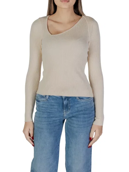 Bluzka Vila Clothes z dekoltem w serek