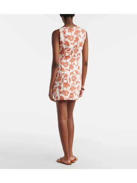 Rochie Sir de in cu model floral alb