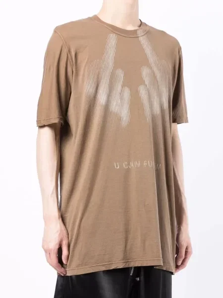 Tričko 11 By Boris Bidjan Saberi s potiskem hnědé