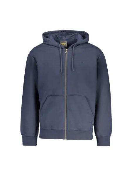 Bluza z kapturem Timberland z kapturem niebieska