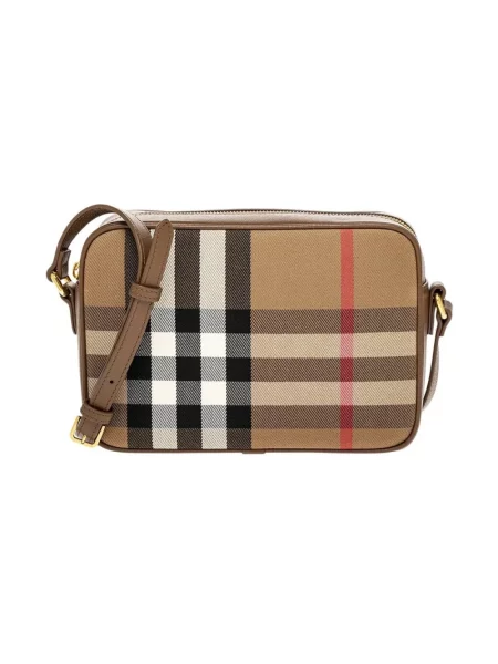 Torebka Burberry skórzana brązowa
