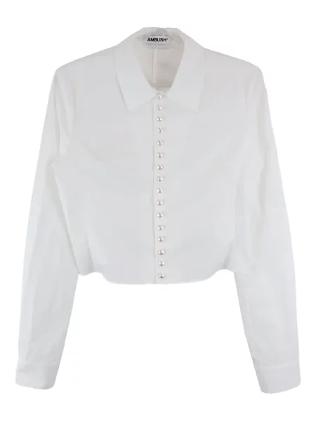 Cămașă Ambush cu perle alb