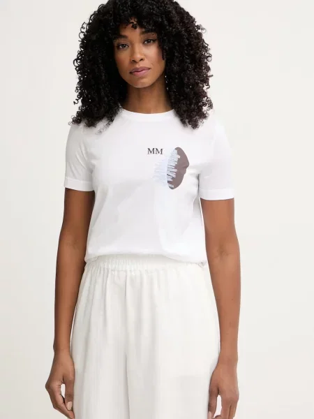 MM by Max Mara tričko LICENZA bílé