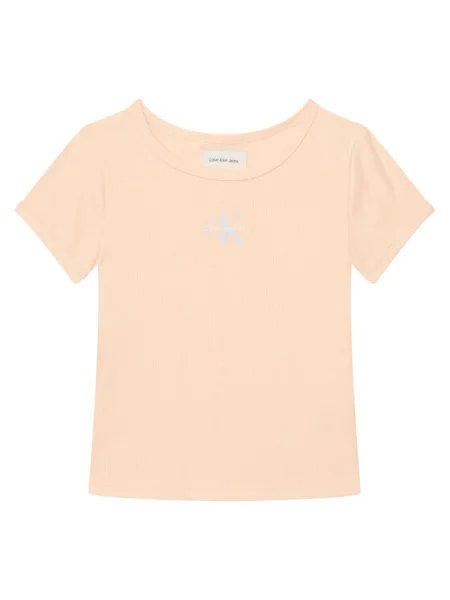 Calvin Klein Jeans Tricou Monologo deschis portocaliu