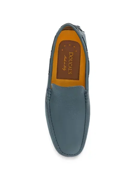 Pantofi loafer Doucal's din piele albastru