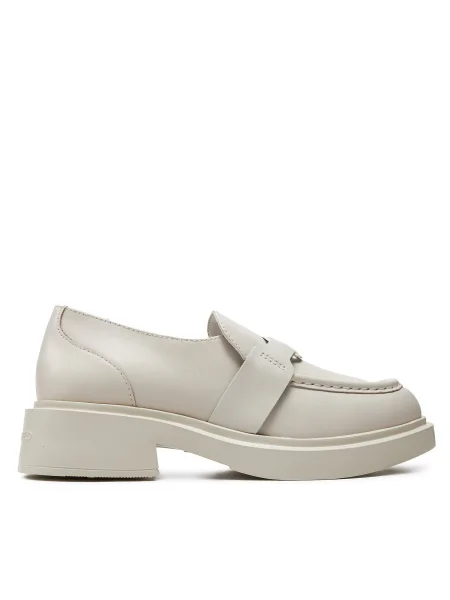 Кожени мокасини Karl Lagerfeld MACIE KL с платформа бяло