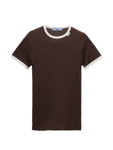 Top Prada tricotate maro