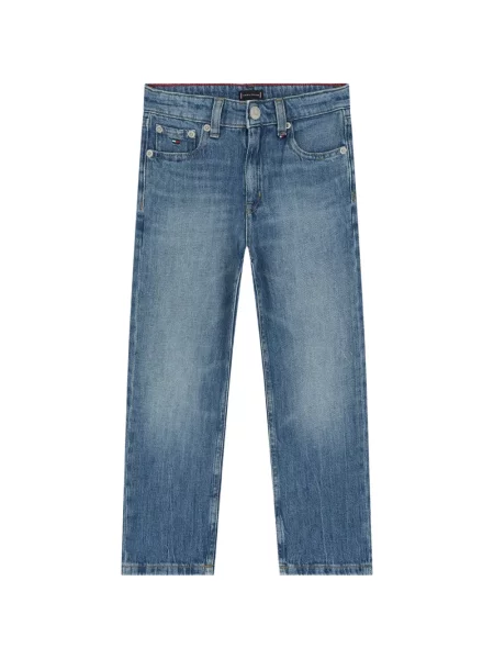 Dětské straight fit džíny Tommy Hilfiger modré