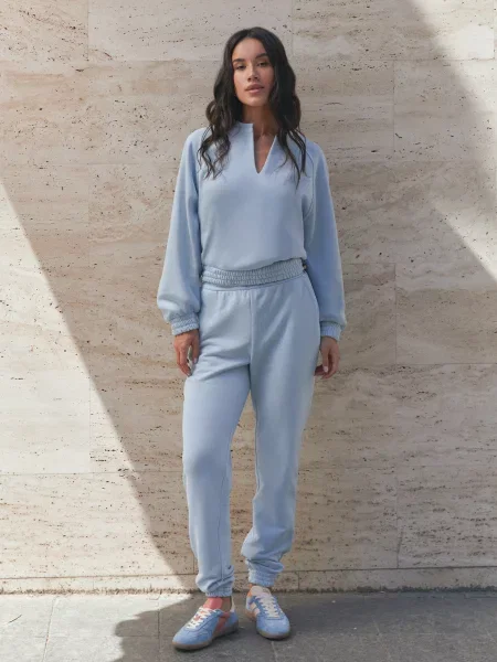Спортивний костюм Seventeen бавовна/віскоза блакитний