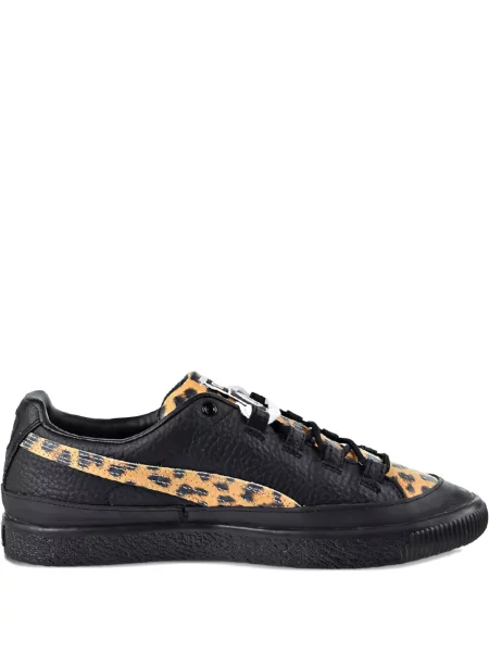 Sneakerși Puma Clyde cu imagine cu model leopard negru