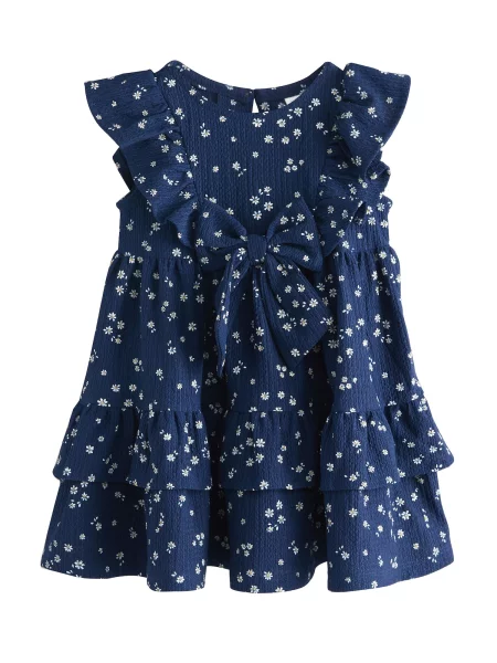 Next Rochie bleumarin / galben alb