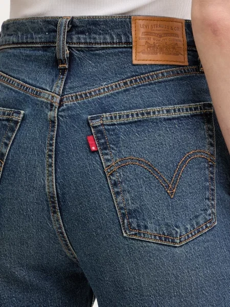 Levi's дънки straight дамски RIBCAGE STRAIGHT ANKLE