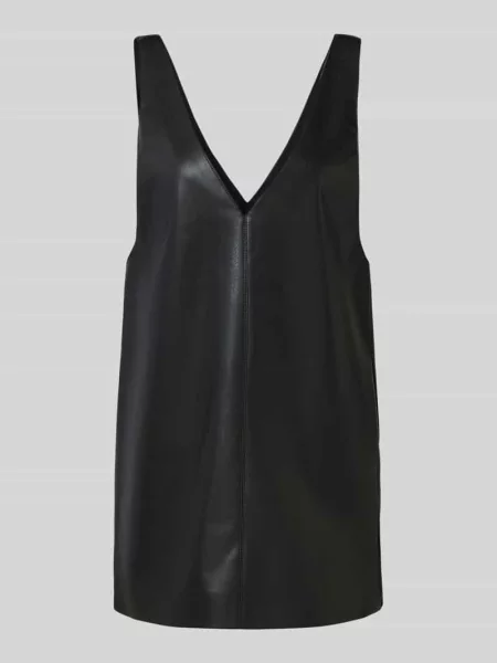 Sukienka mini z imitacji skóry model ‘HEIDI’ Only czarna