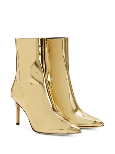 Iš natūralios odos auliniai batai Giuseppe Zanotti auksinė