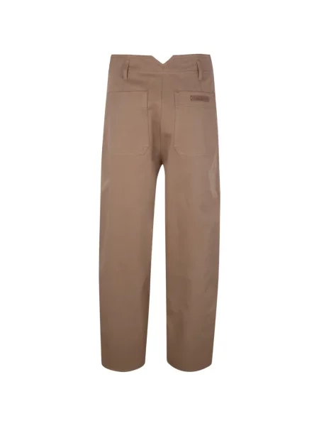 Pantaloni Max Mara plisate maro