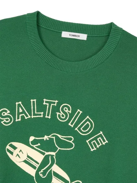 Tricou Tomboy cu imagine verde