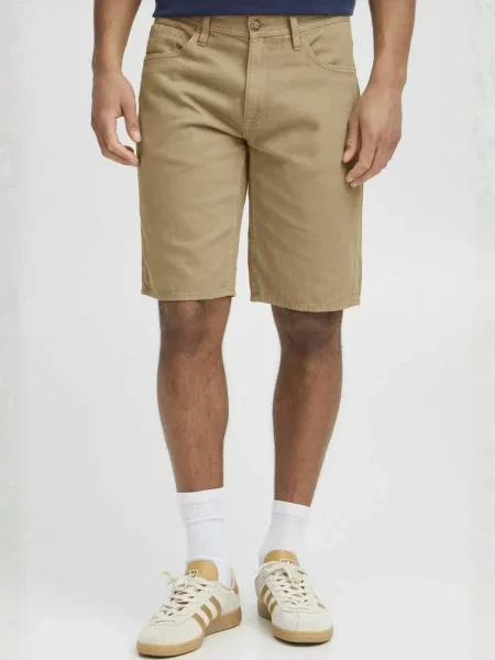TEESHOPPEN Pantaloni Denim Shorts bej