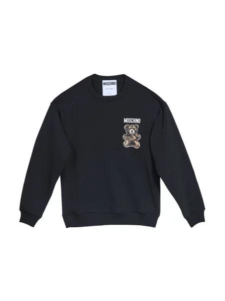 Bluza sportowa Moschino typu teddy czarna