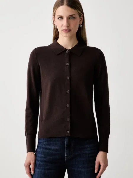 Gant cardigan pentru femei maro