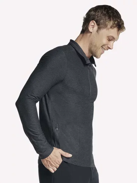 Лонгслів Skechers поліестер/спандекс чорний