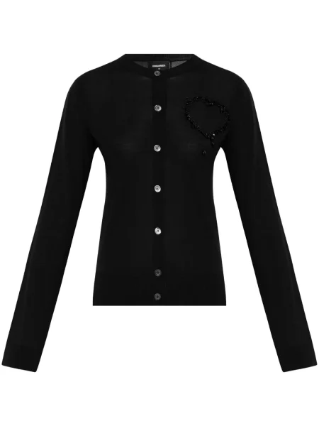 Cardigan Dsquared2 de lână negru
