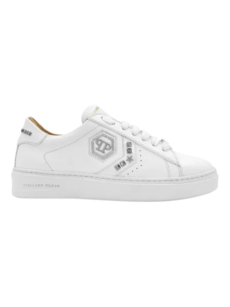 Sneakersy Philipp Plein skórzane białe