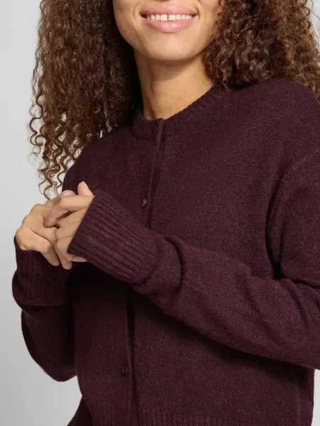 Kardigan rozpinany o kroju regular fit z okrągłym dekoltem model NATALIE' Jjxx