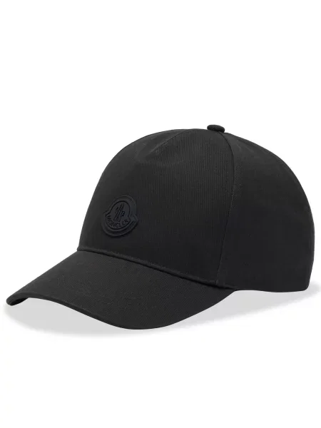 Czapka z daszkiem Moncler czarna