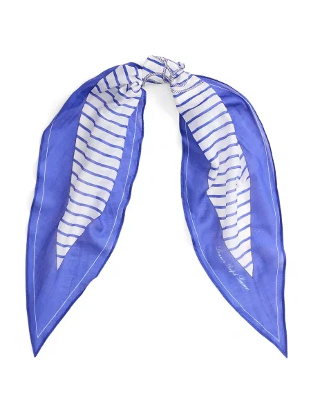 Fular Lauren Ralph Lauren de mătase alb