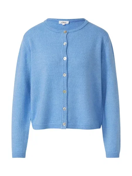 S.Oliver Geacă tricotată deschis albastru