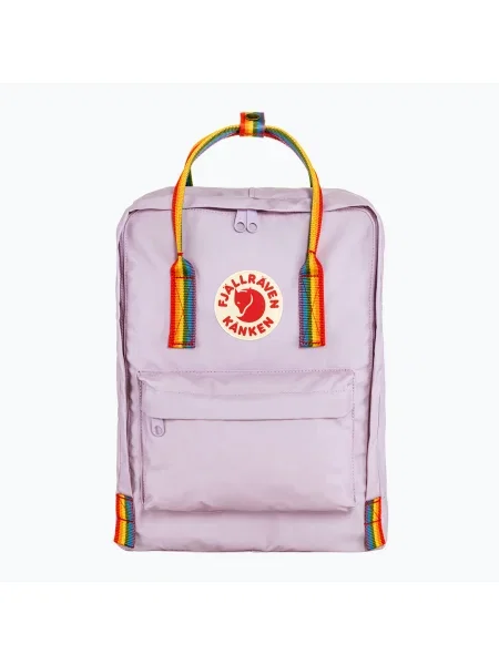 Fjällräven Kanken Rainbow Rainbow 16 l levendula/ szivárványos városi hátizsák. Méret: 16 l pasztell