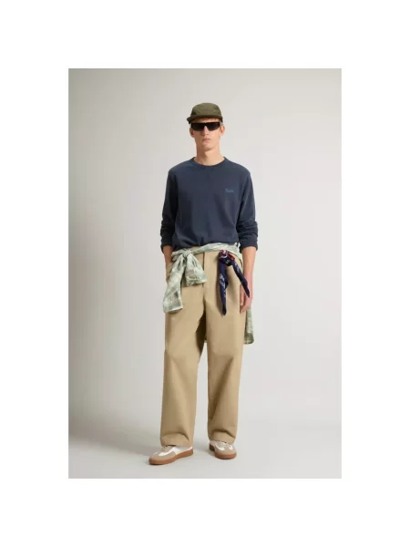 Bluza nierozpinana Woolrich niebieska
