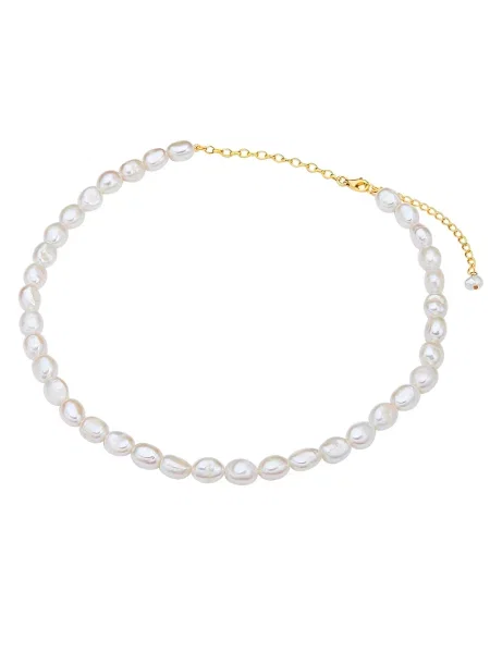 Palton Valero Pearls cu perle alb