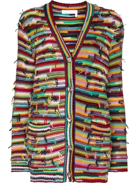 Cardigan Chloé zdrențuiți roșu