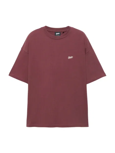 Pull&Bear Tricou STWD roz / burgundy roșu