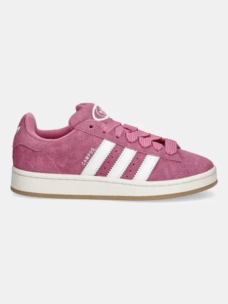 Semišové tenisky adidas Originals Campus ružová