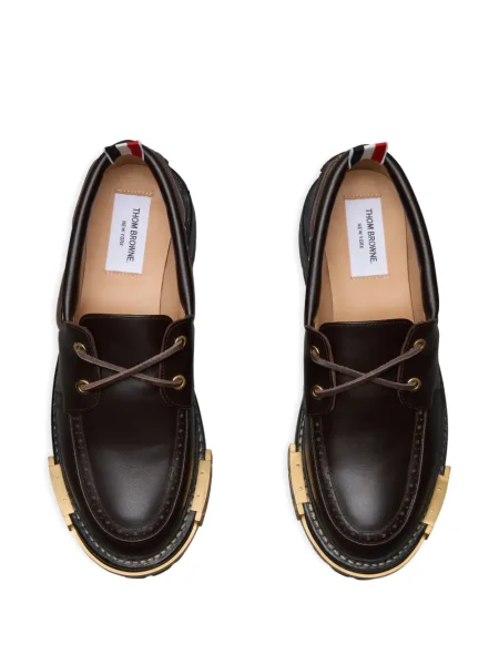 Pantofi loafer Thom Browne din piele maro