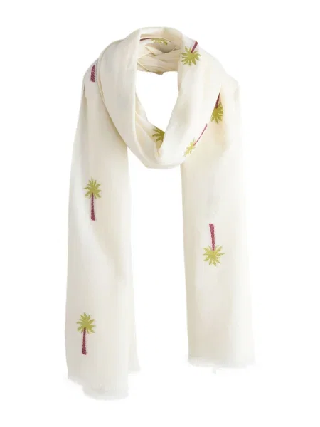 Next Fular castaniu / verde iarbă alb