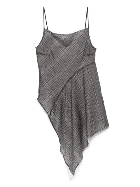 Top Marc Le Bihan w kratkę szary