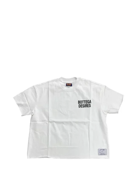 Tricou Bottega Desires cu imagine alb