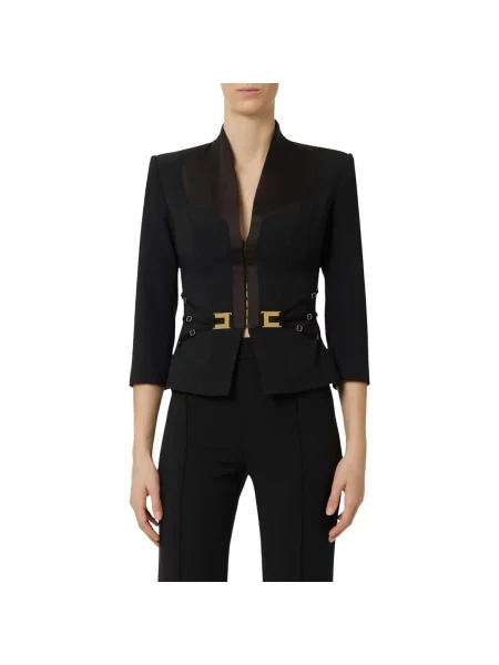 Geacă Elisabetta Franchi negru