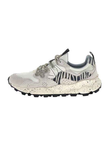 Sneakersy Flower Mountain skórzane w kwiatki białe