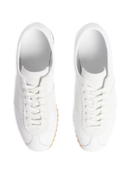 Sneakerși Sandro din piele de căprioară alb
