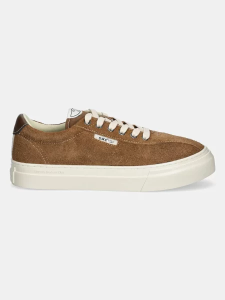 Замшеві кросівки Stepney Workers Club DELLOW 02 CUP SUEDE коричневий