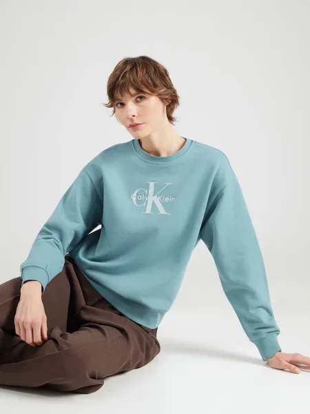 Geacă de blugi Calvin Klein Jeans albastru